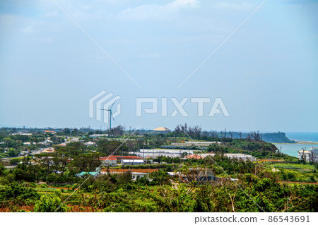 Northern Okinawa Island, Nakijin Village Scenery around Imadomari 86543691