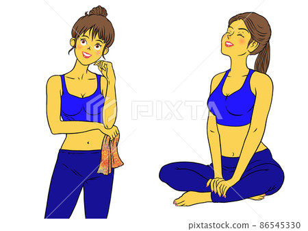 2套放鬆,健身教練女性 2套放鬆,健身教練女性 86545330