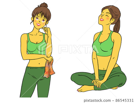 2套放鬆,健身教練女性 2套放鬆,健身教練女性 86545331