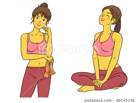 2套放鬆,健身教練女性 2套放鬆,健身教練女性 86545336