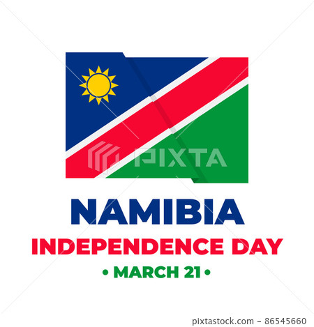 Namibia Independence Day typography poster. Namibian holiday celebrated on March 21. Vector template for greeting card, banner, flyer, etc Namibia Independence Day typography poster. Namibian holiday celebrated on March 21. Vector template for greeting card, banner, flyer, etc 86545660
