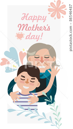 Mother's Day gift illustration for various graphic design and advertising applications 86546487
