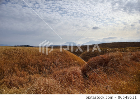 從山波高速公路（縣道11號阿蘇）看到的阿蘇九重國立公園的風景 86549511