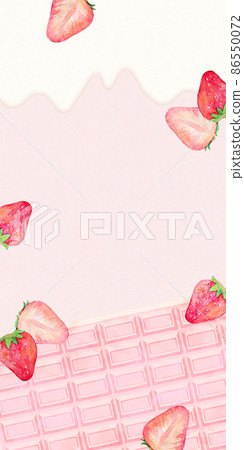 Strawberry chocolate cream background material Strawberry chocolate cream background material 86550072