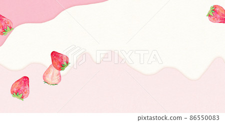 Strawberry chocolate cream background material 86550083