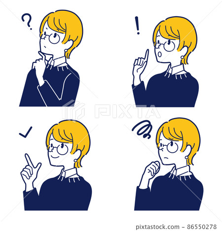 Male facial expression icon 86550278