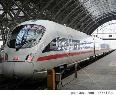 InterCity Limited Express Train Leipzig Central Station, Germany 86551499