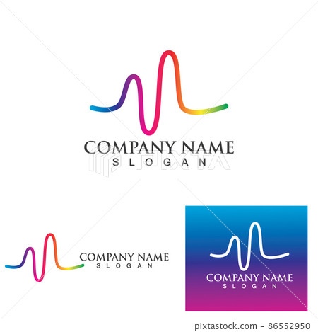 Heart beat logo and symbol vector image - Stock Illustration [86552950 ...
