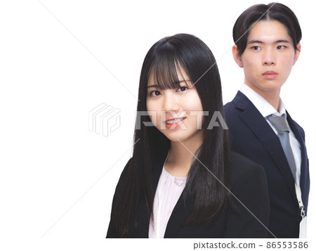 New employee men and women 3 (copy space on the left) 86553586