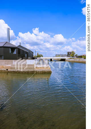 Scenery of Handa Canal and Kurokabezo Handa City, Aichi Prefecture Scenery of Handa Canal and Kurokabezo Handa City, Aichi Prefecture 86554754
