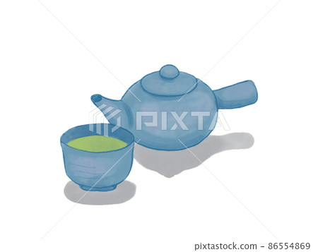 Tea and teapot 86554869