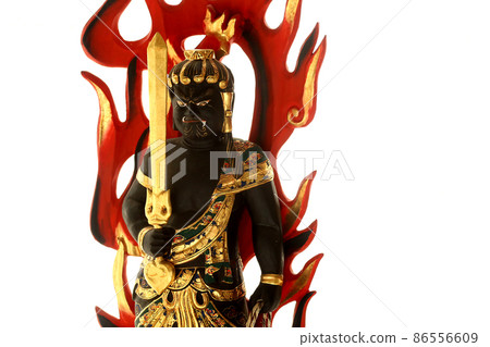 Fudo Myoo's Buddha statue copy space 5 86556609