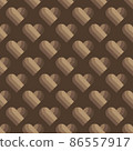 Logo art hearts love seamless background pattern 86557917