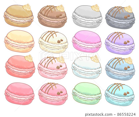 Colorful macaroon 16 color set mix ver 86558224