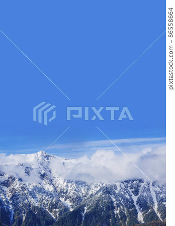 新穗高索道雪山頂展望台穗高山脈岐阜縣 新穗高索道雪山頂展望台穗高山脈岐阜縣 86558664