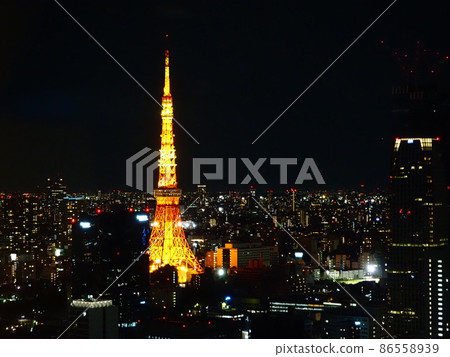Night view of Tokyo Tower 86558939