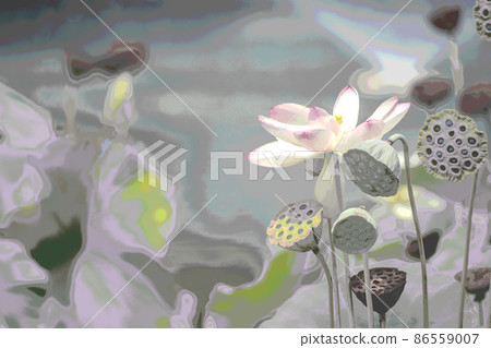 大阪 Sakuya Konohanakan 的數字處理蓮花插圖 86559007