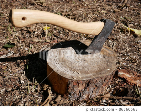 Chopping firewood 86560565