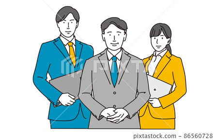 3 Asian business people 86560728