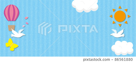 Simple blue sky header background Simple blue sky header background 86561880