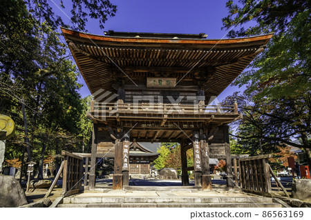 山梨縣遠山慶林寺山門甲州市 山梨縣遠山慶林寺山門甲州市 86563169