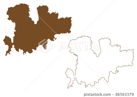 Mykonos island (Hellenic Republic, Greece) map vector illustration, scribble sketch Mykines map Mykonos island (Hellenic Republic, Greece) map vector illustration, scribble sketch Mykines map 86563379