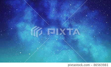 美麗的銀河星空背景裝飾插圖 86563981