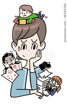 孩子不能讀書的媽媽 86564380