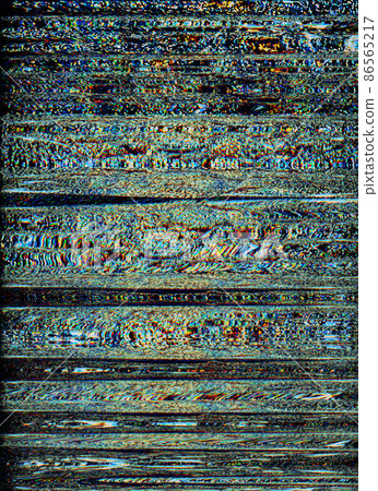 Glitch background. Pixel noise texture. Analog distortion. Signal interference. Colorful grain artifacts fuzzy defect on dark orange blue black overlay. Glitch background. Pixel noise texture. Analog distortion. Signal interference. Colorful grain artifacts fuzzy defect on dark orange blue black overlay. 86565217