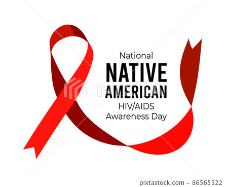 National Native American HIV AIDS Awareness... - Stock Illustration ...