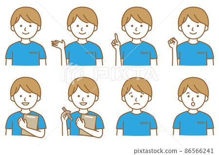 Icon Human Short Sleeve Male AI Material Vector 86566241