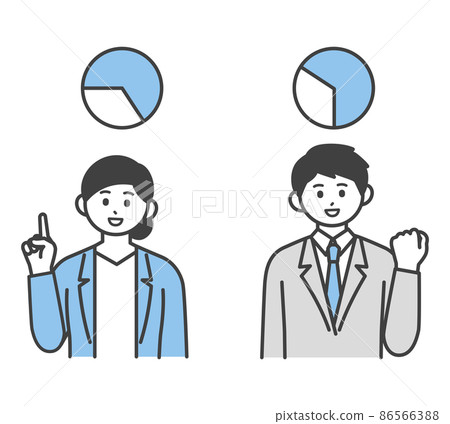 Flextime image illustration material Flextime image illustration material 86566388