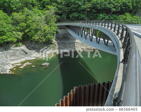 Kyoto Prefecture Uji River Hakko Bridge Kyoto Prefecture Uji River Hakko Bridge 86566405