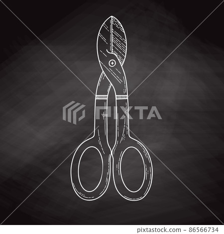 Pliers pincers hand tool isolated on black background. Vector Pliers pincers hand tool isolated on black background. Vector 86566734