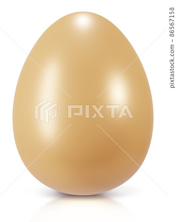 Egg isolate is on white background with clipping path 3D rendering 86567158