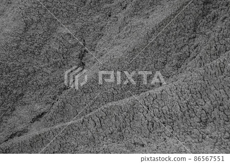 View of a volcanic formation after a volcanic eruption, background, out of focus. 86567551
