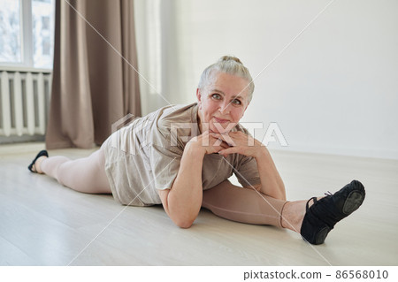 Happy senior active woman Happy senior active woman 86568010