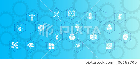 Creative vector illustration. Innovation, startup, artwork, project, idea banner concept for website design or landing web page. 86568709