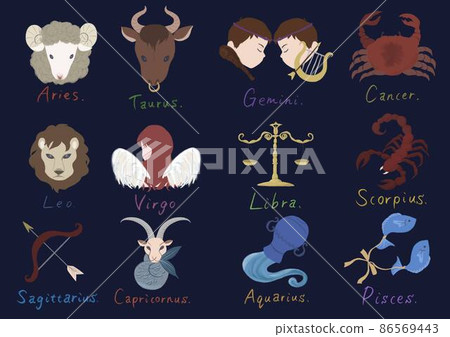 12 constellations_illustration_set 12 constellations_illustration_set 86569443