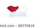 Different types of face masks for COVID19 protection 86570818