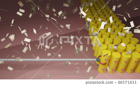 處理難以處理的放射性廢物需要花費巨大成本的圖像 處理難以處理的放射性廢物需要花費巨大成本的圖像 86571831