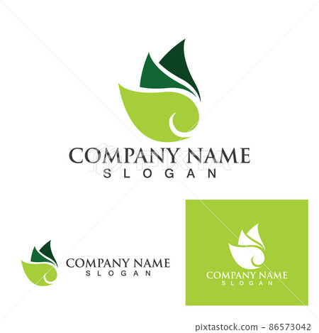 green leaf ecology nature element vector icon 86573042