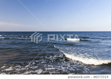 cold Baltic sea in August 86573314