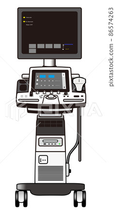 Illustration of ultrasonic device (basic) 86574263