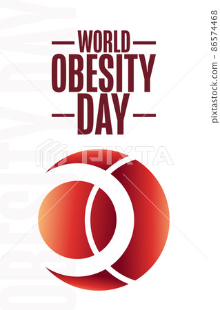World Obesity Day. Holiday concept. Template for background, banner, card, poster with text 86574468