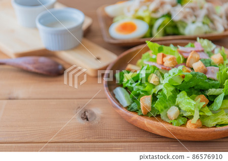 Caesar salad breakfast image high quality material 86576910
