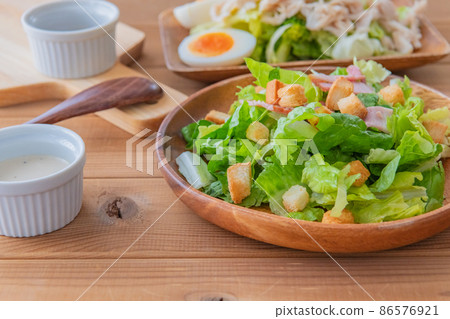 Caesar salad breakfast image high quality material 86576921