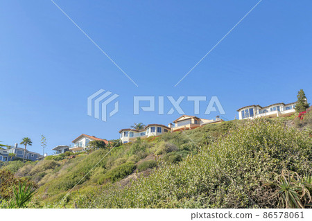Uphill residential buildings at San Clemente, California Uphill residential buildings at San Clemente, California 86578061