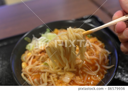 Kimchi Natto Ramen Noodles (Morioka City, Iwate Prefecture) Kimchi Natto Ramen Noodles (Morioka City, Iwate Prefecture) 86579936