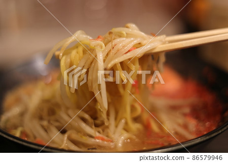 Shrimp miso ramen noodles (Sapporo ramen) Shrimp miso ramen noodles (Sapporo ramen) 86579946